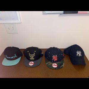 New era and diamond snap backs